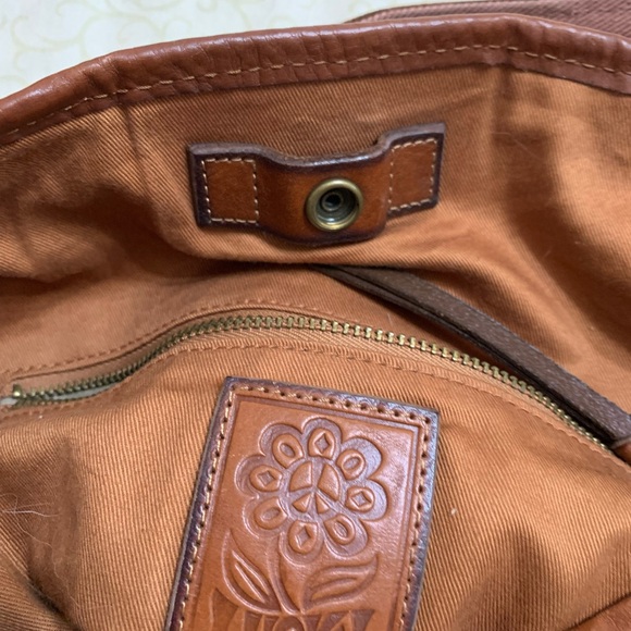 Lucky multi color leather hobo handbag. - Picture 5 of 6